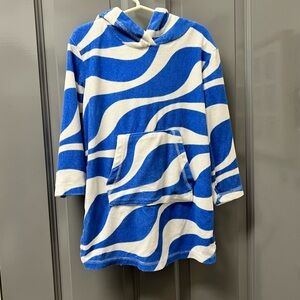 Mini Boden Blue and White Kids Swim Coverup